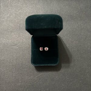 Elegant Pink Stud Earrings
